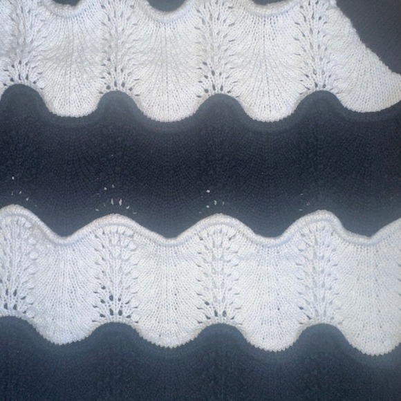 Tommy Hilfiger Black White Zigzag Knit Halter Tank Top Women's Medium‎ - Picture 5 of 5